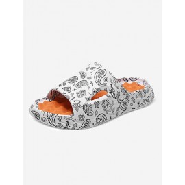 Couple Paisley Pattern Clouds Slides Slippers